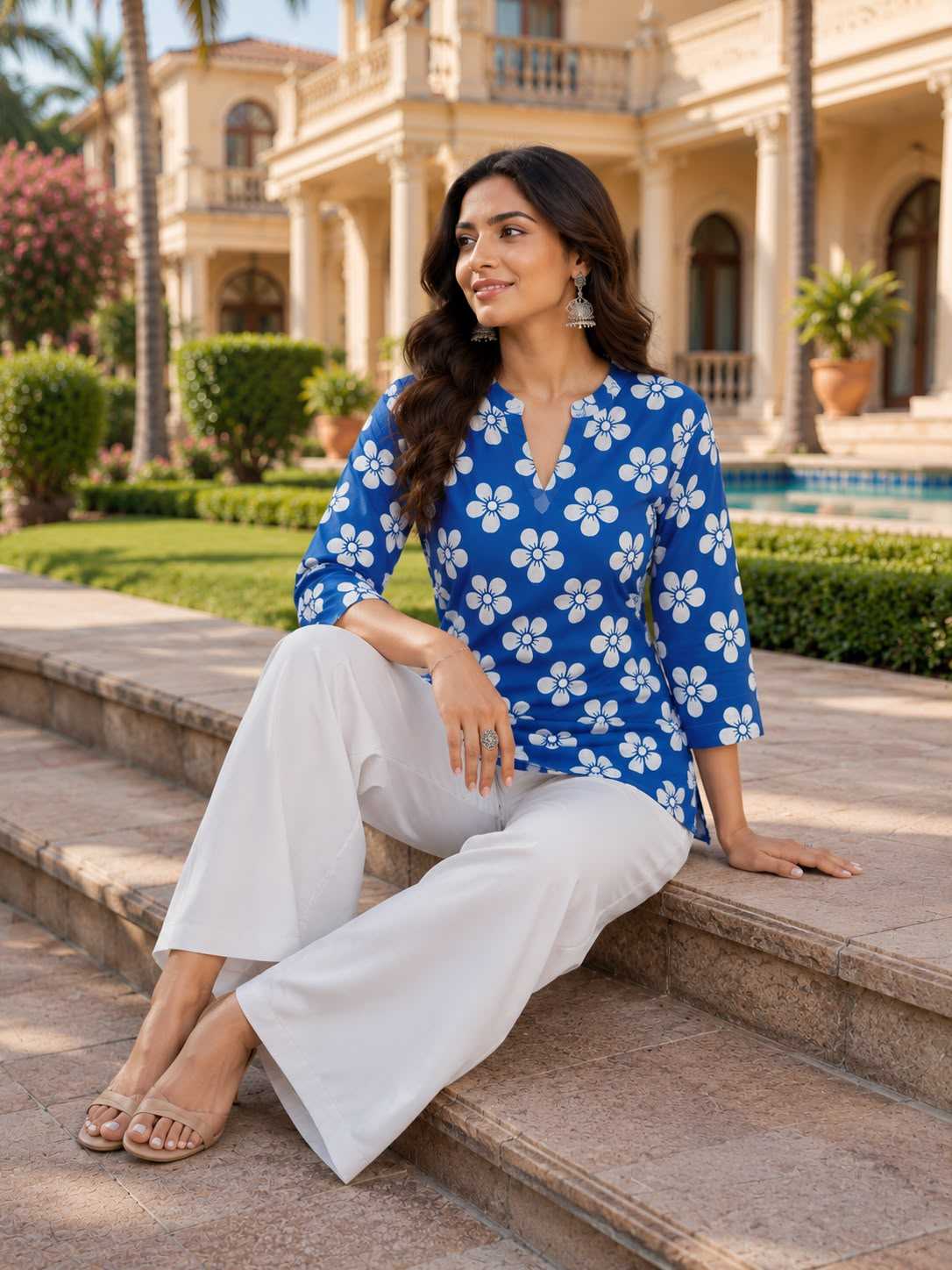Sky Full Rayon Co-ord Set