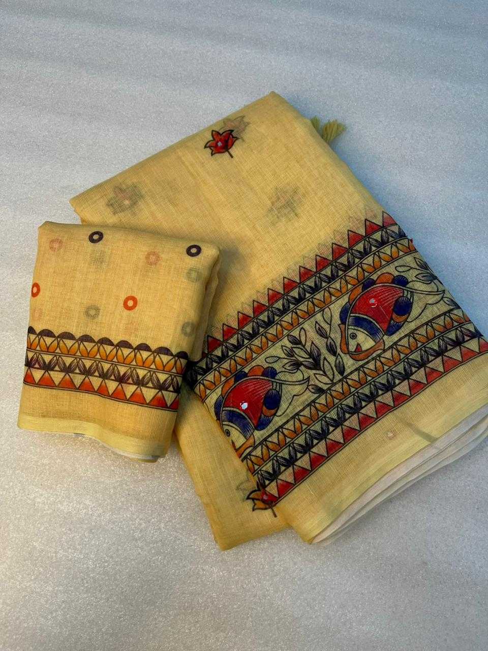 Soft Cotton Printed Saree