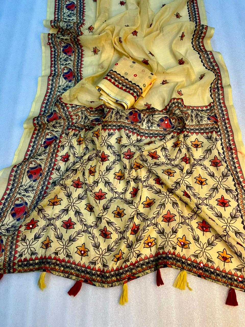 Soft Cotton Printed Saree