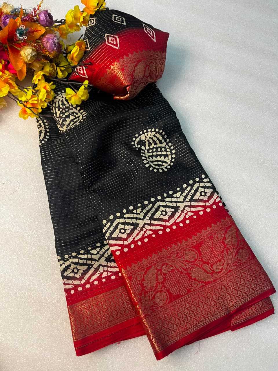 Dola Silk Kalamkari Saree