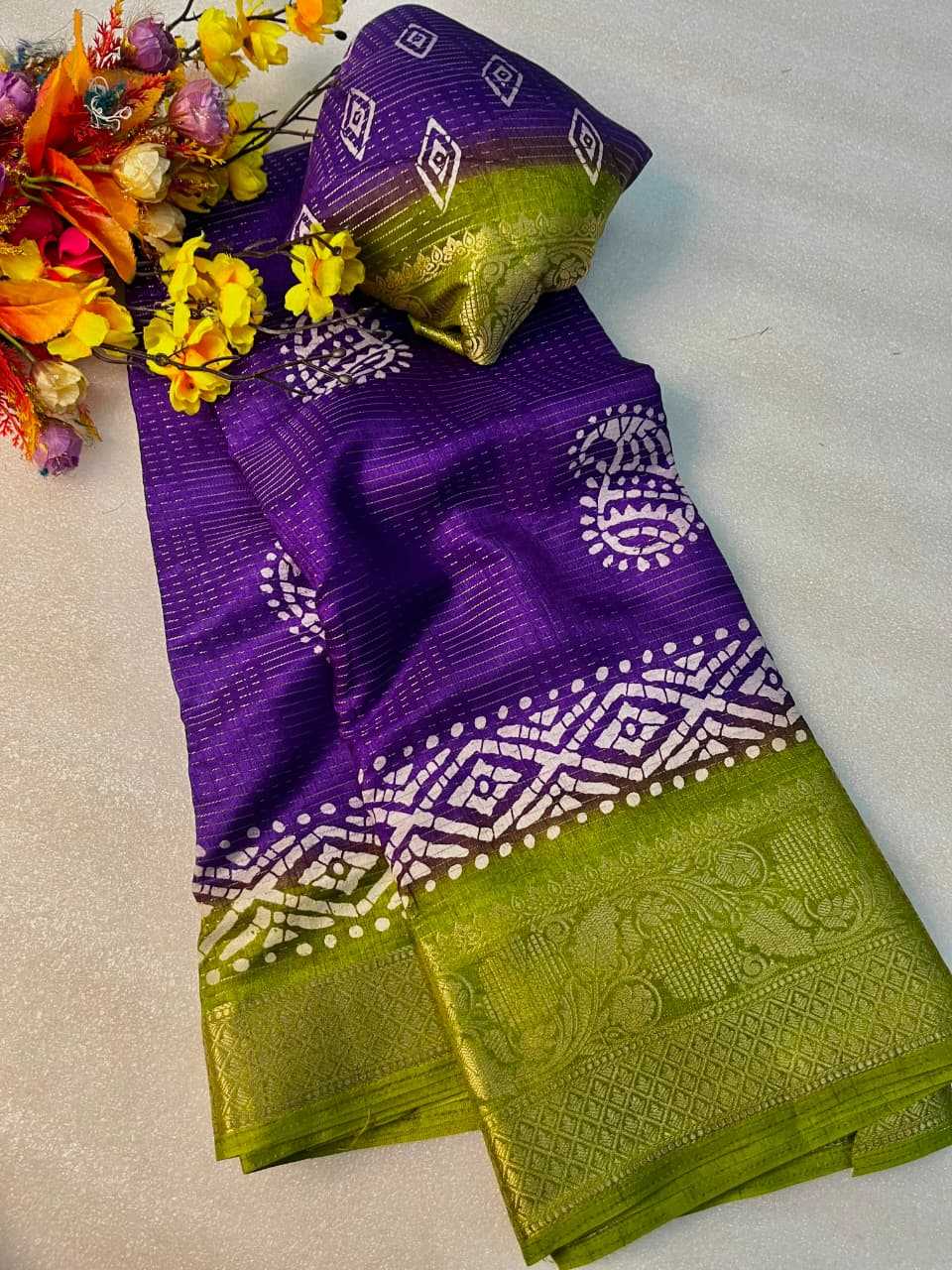 Dola Silk Kalamkari Saree