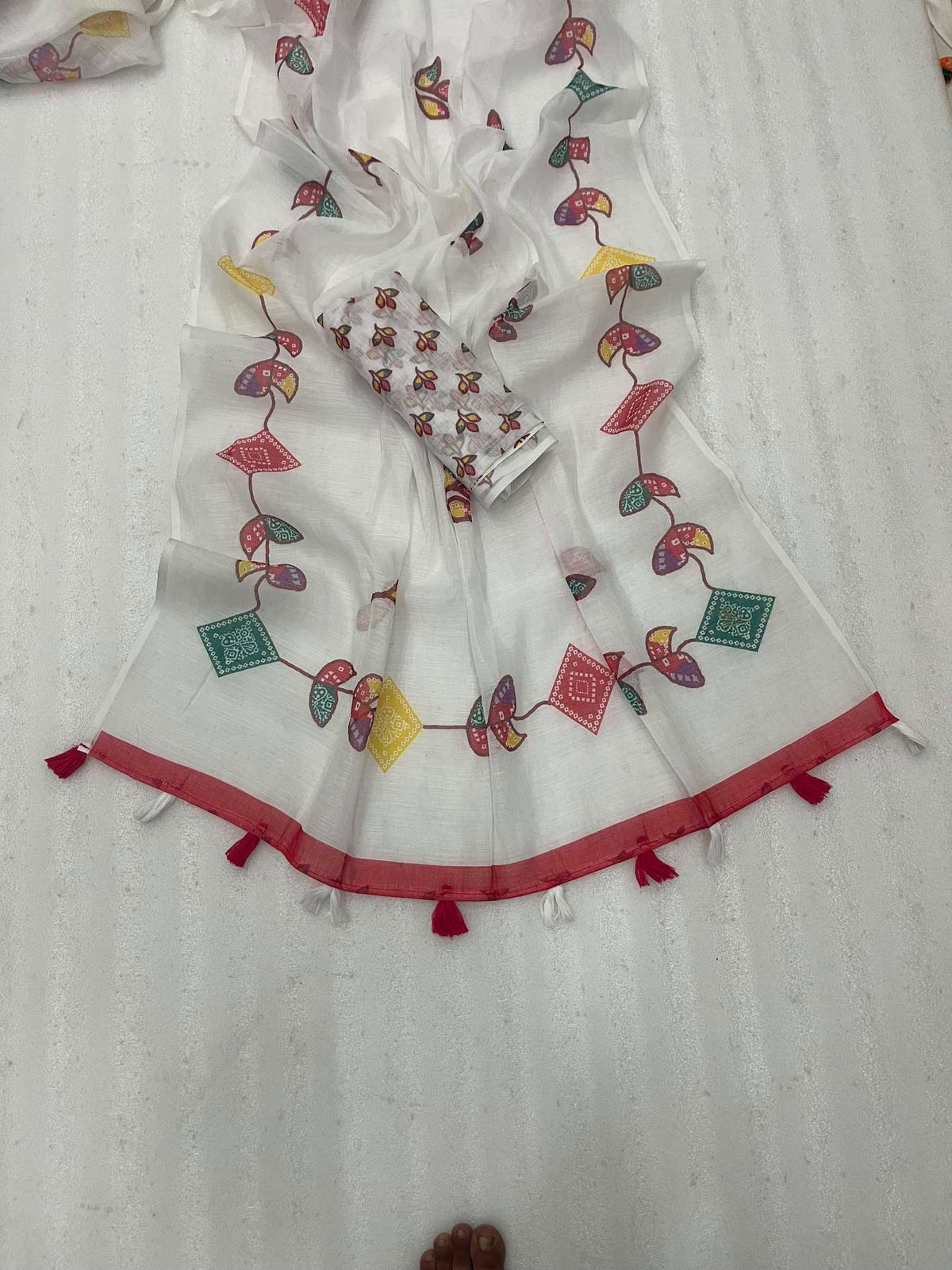 Linen Fancy Saree
