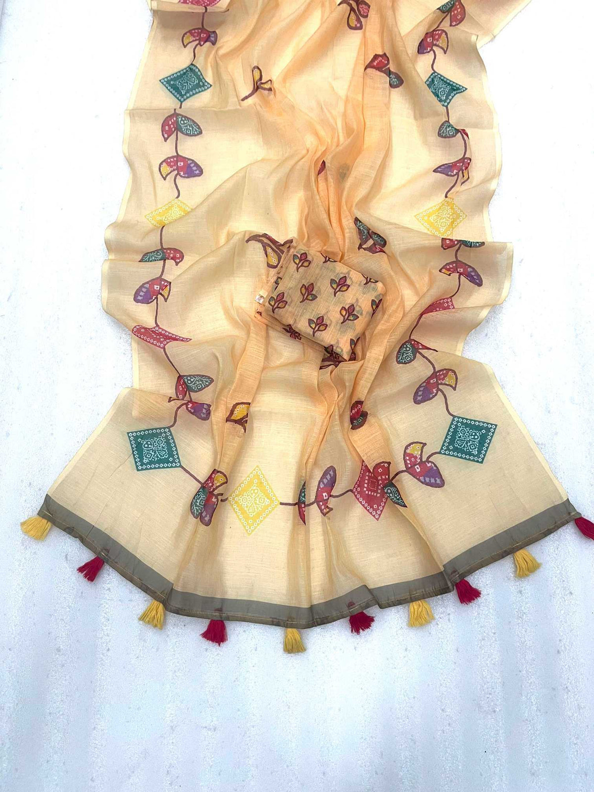 Linen Fancy Saree