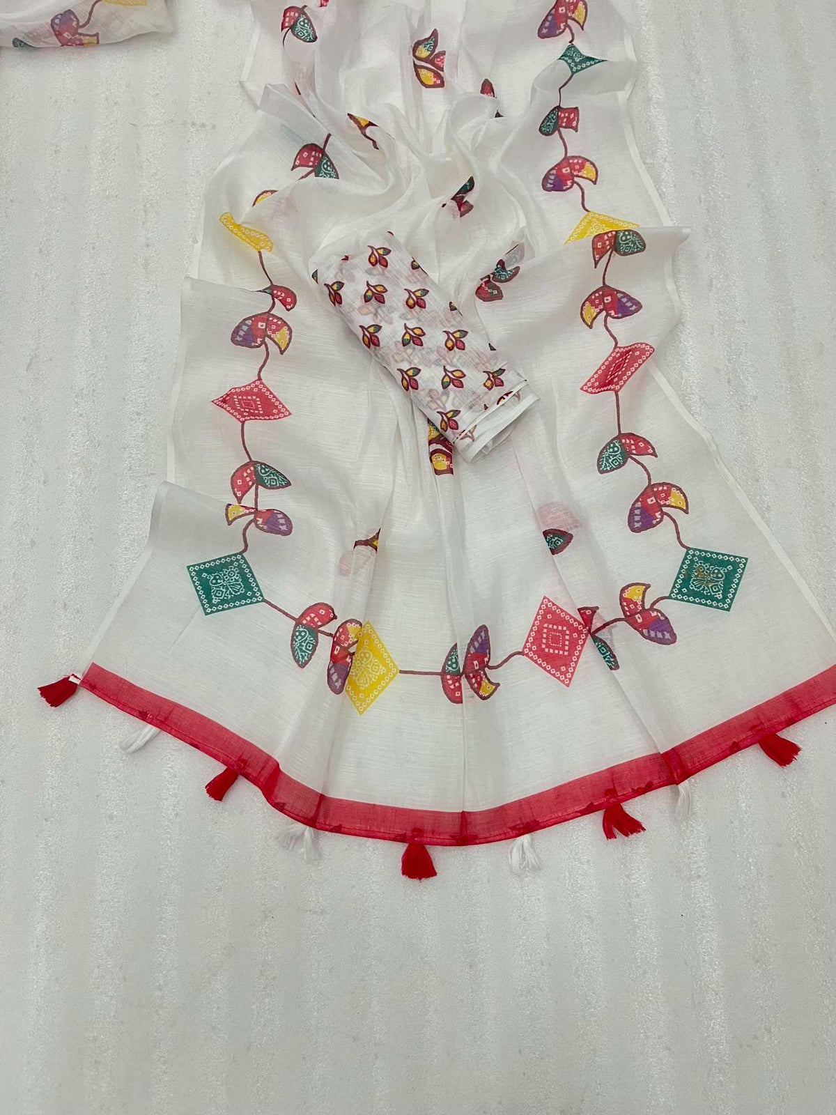 Linen Fancy Saree