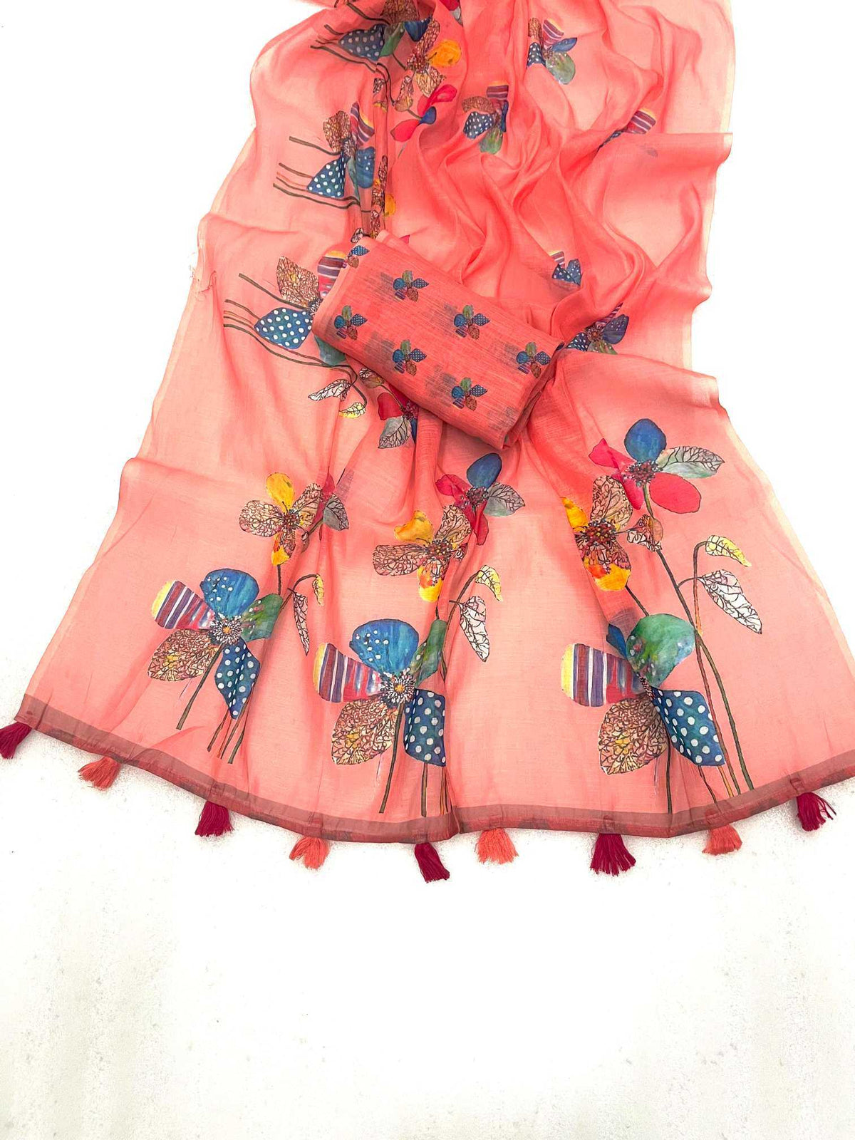 Linen Fancy Saree