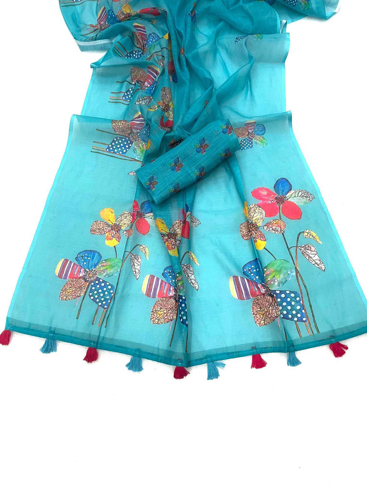 Linen Fancy Saree