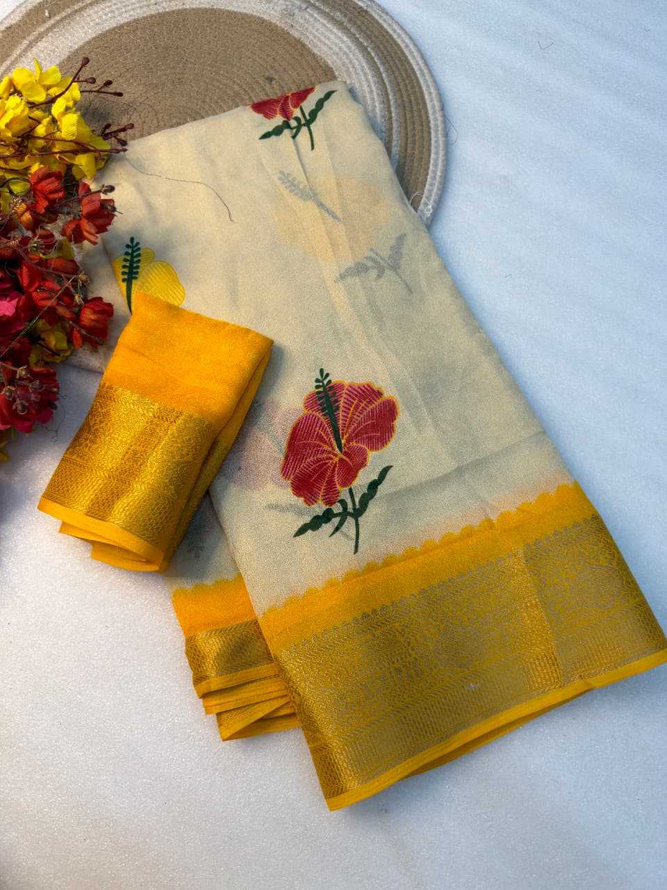 Kimaya Premium Georgette Ready To Wear Saree