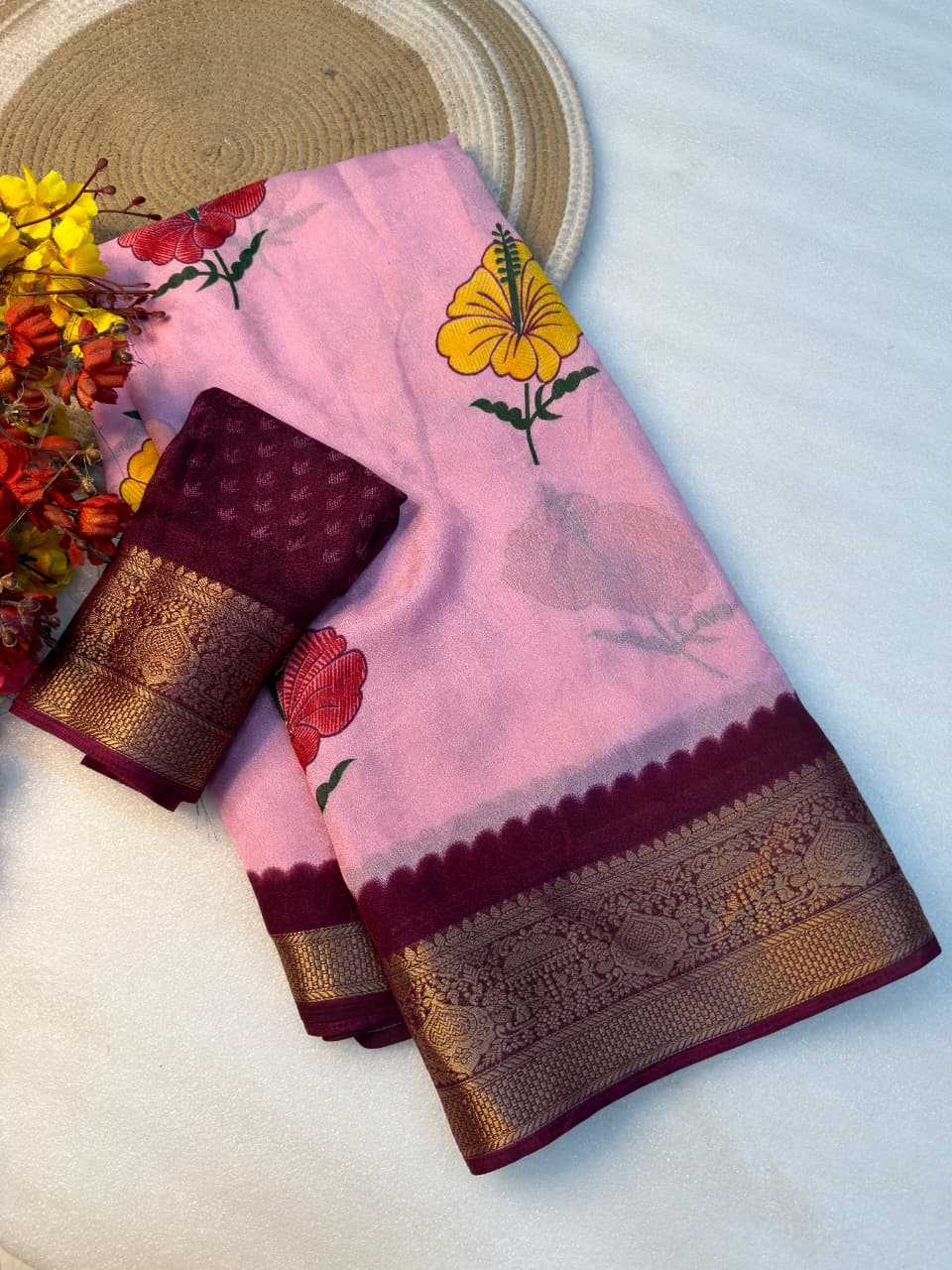 Kimaya Premium Georgette Ready To Wear Saree