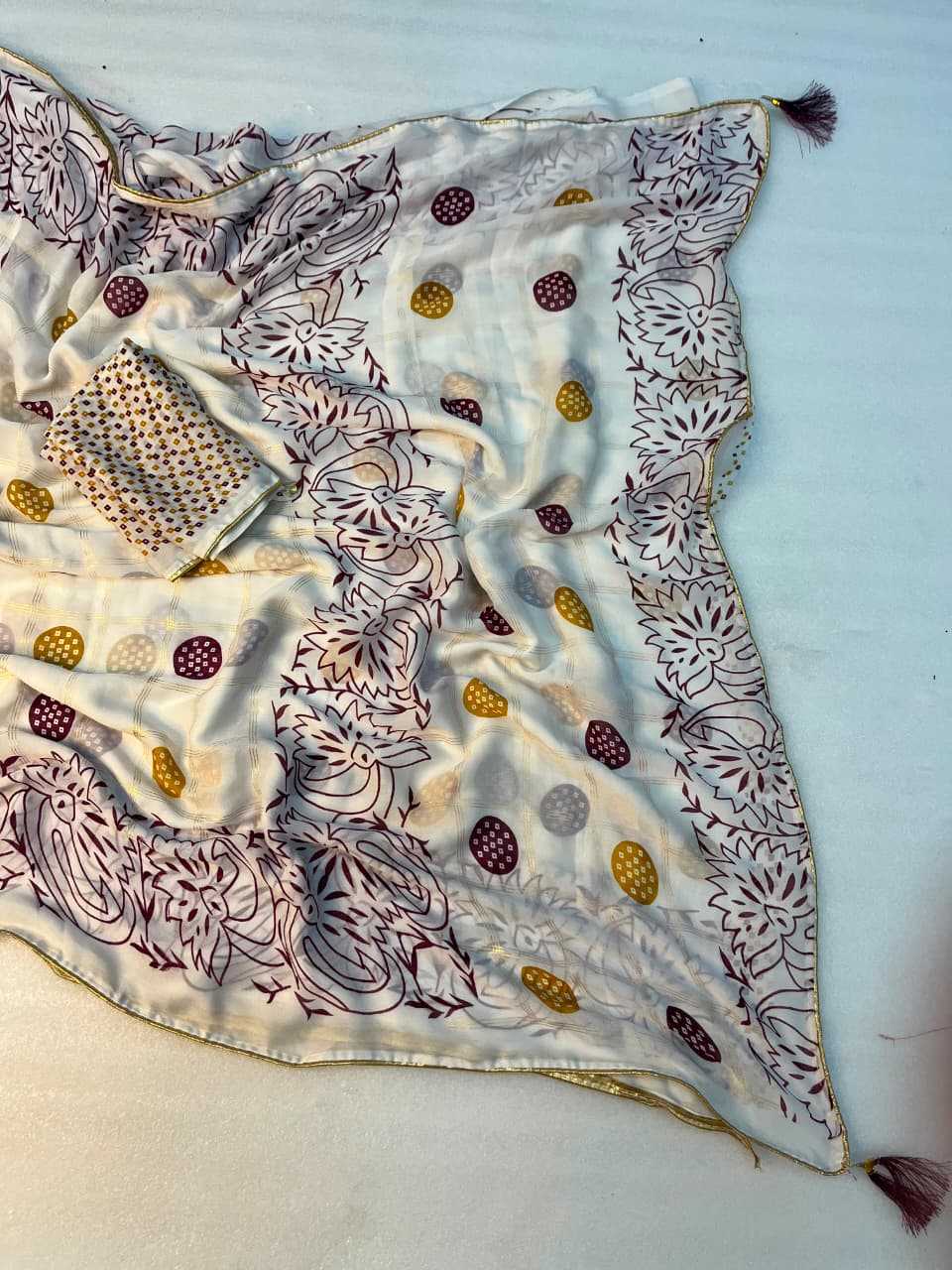 Bandhani Silk Traditional Saree