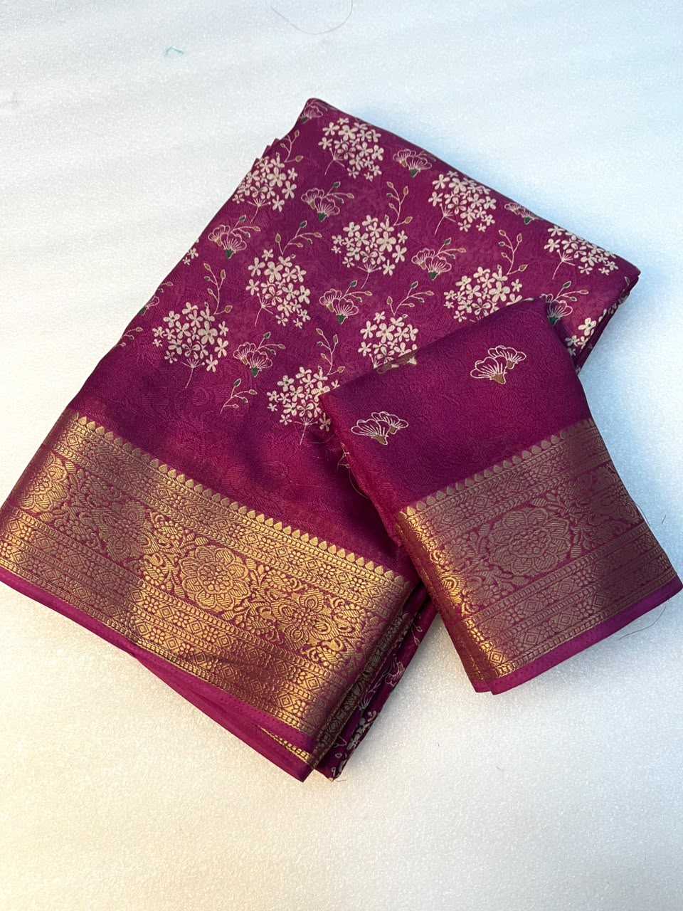 Sara Premium Georgette Printed Saree
