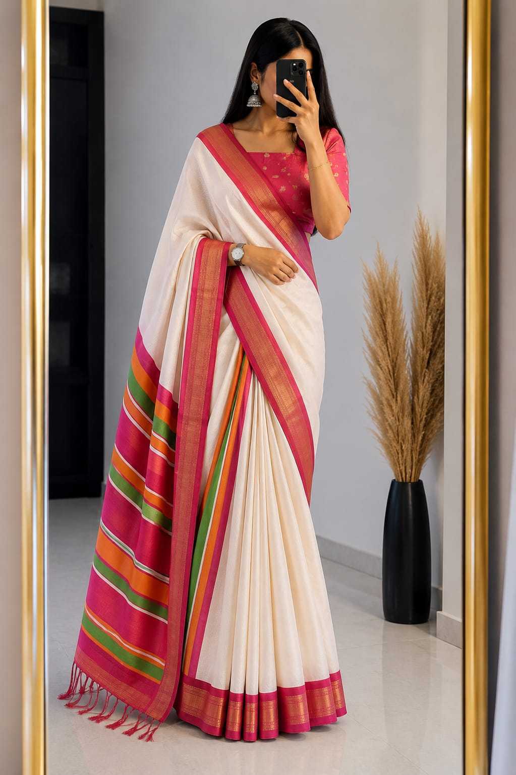 Dola Silk Saree With Jacket