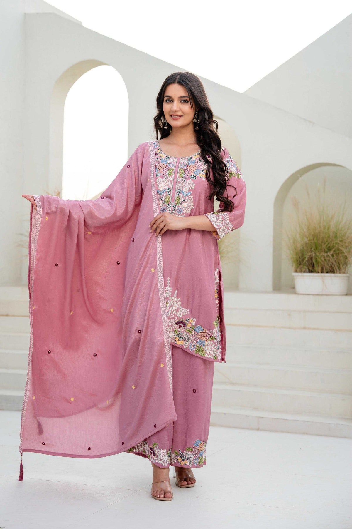 Cotton Embroidery Suit