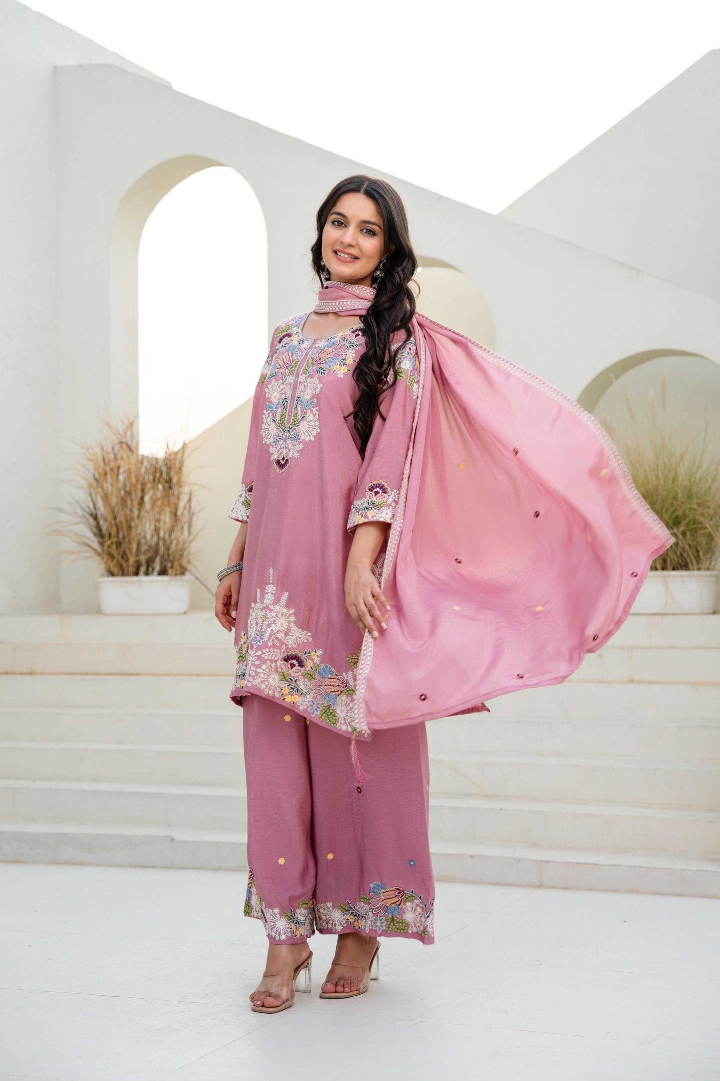 Cotton Embroidery Suit