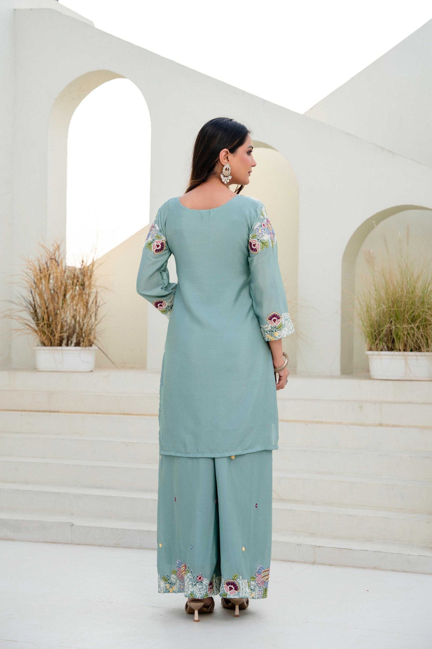 Cotton Embroidery Suit
