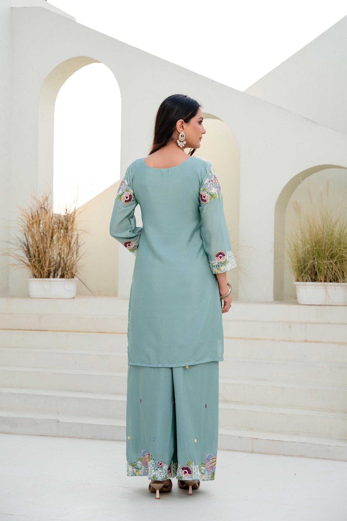 Cotton Embroidery Suit