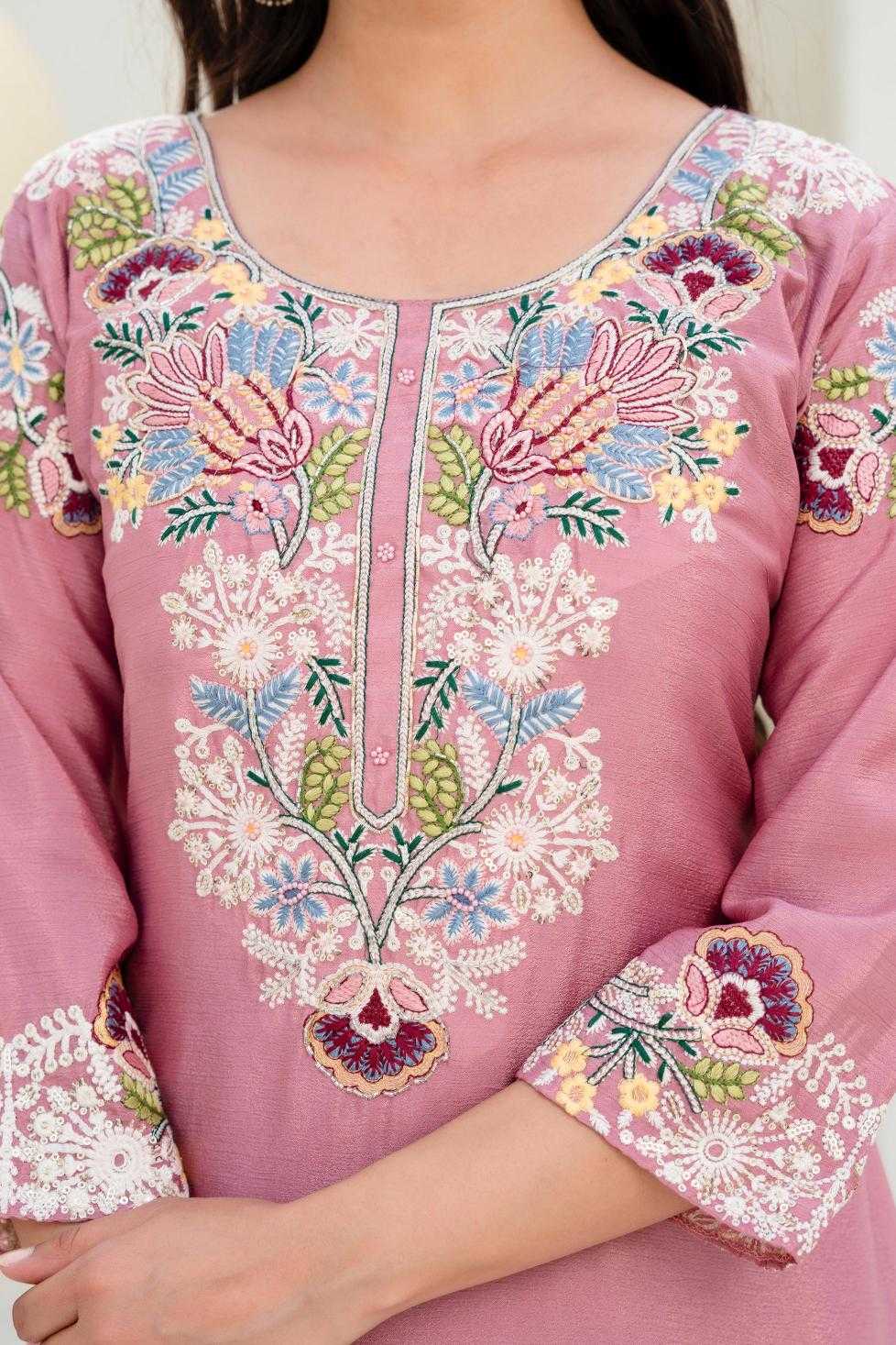 Cotton Embroidery Suit