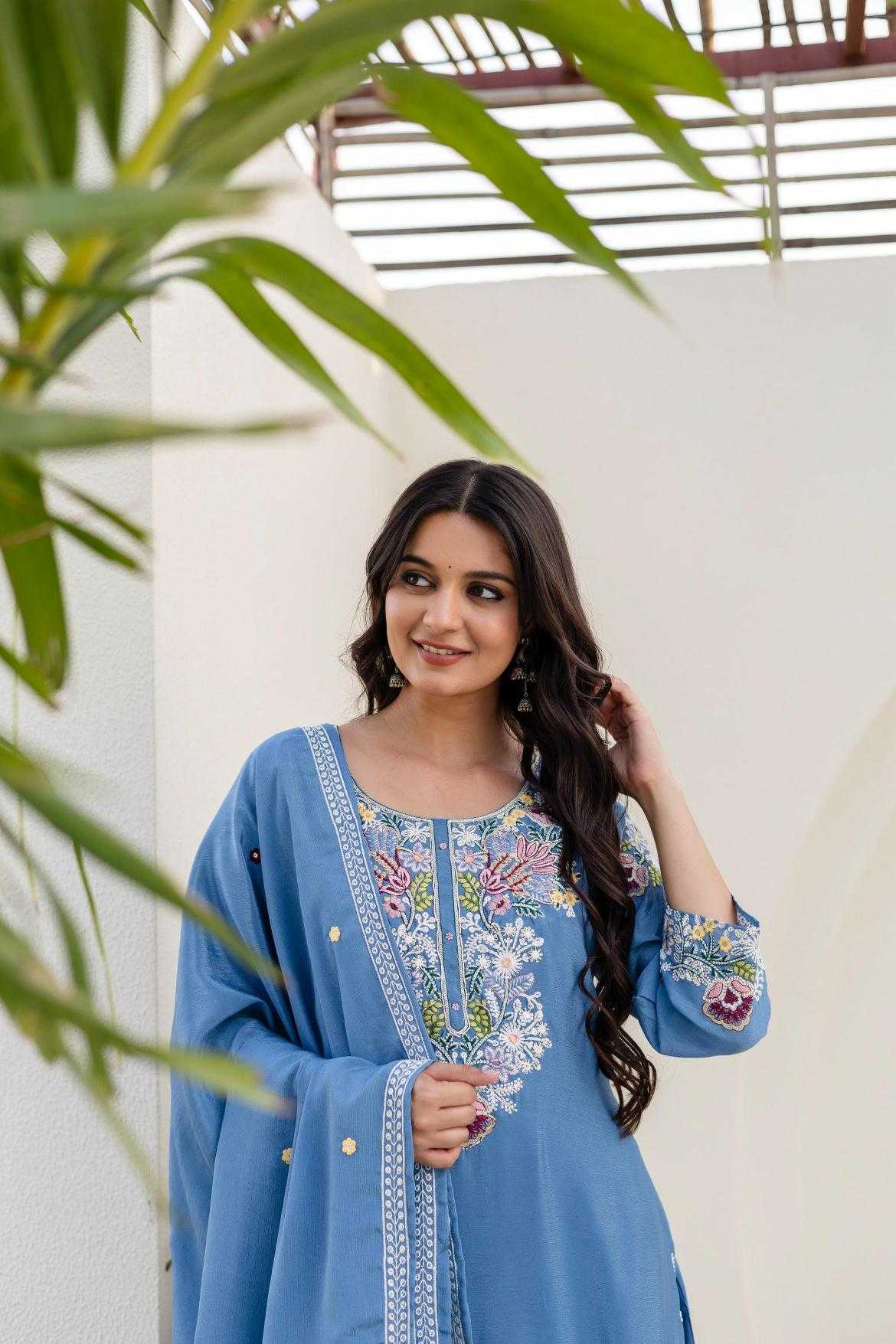 Cotton Embroidery Suit