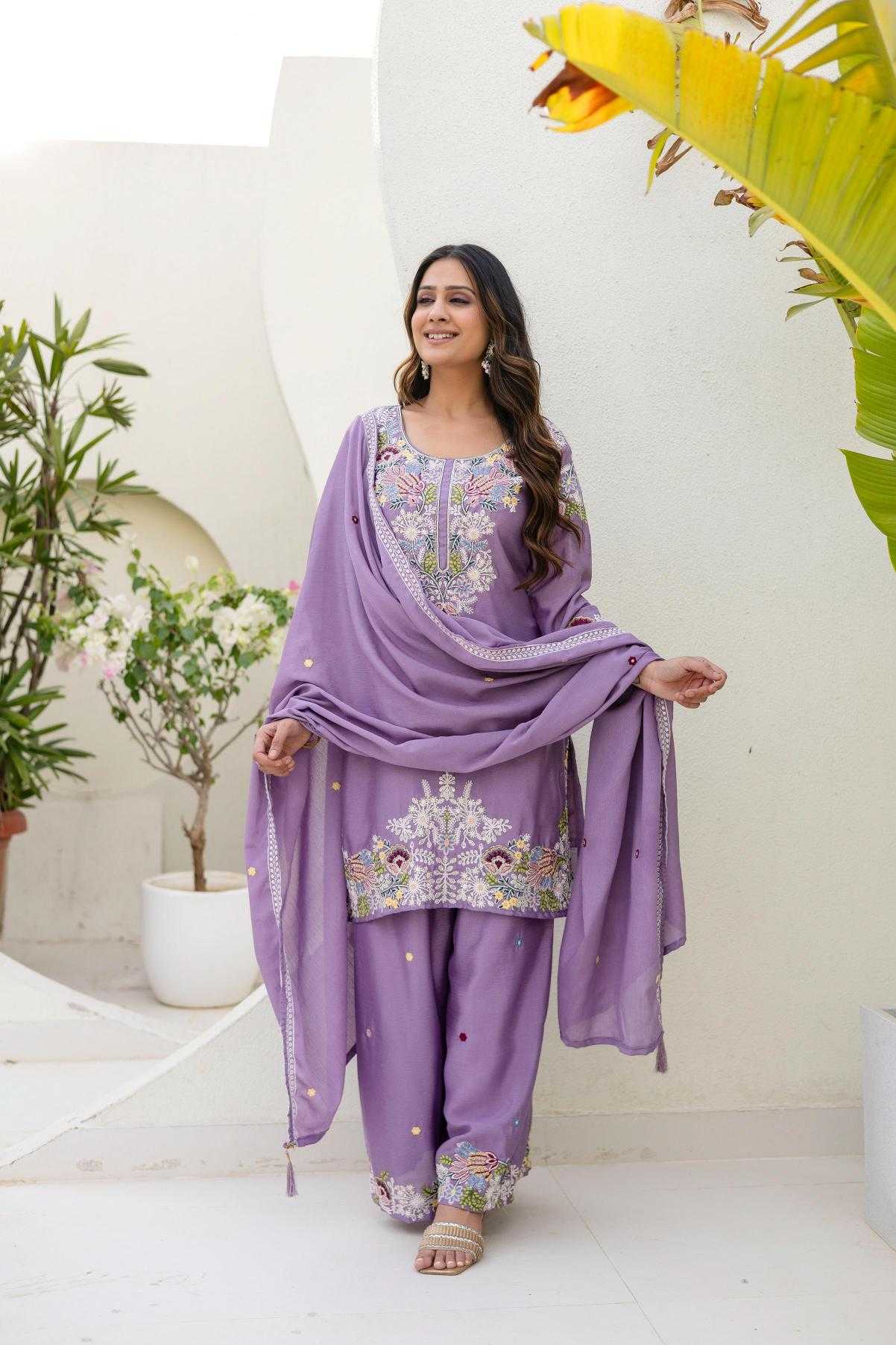 Cotton Embroidery Suit