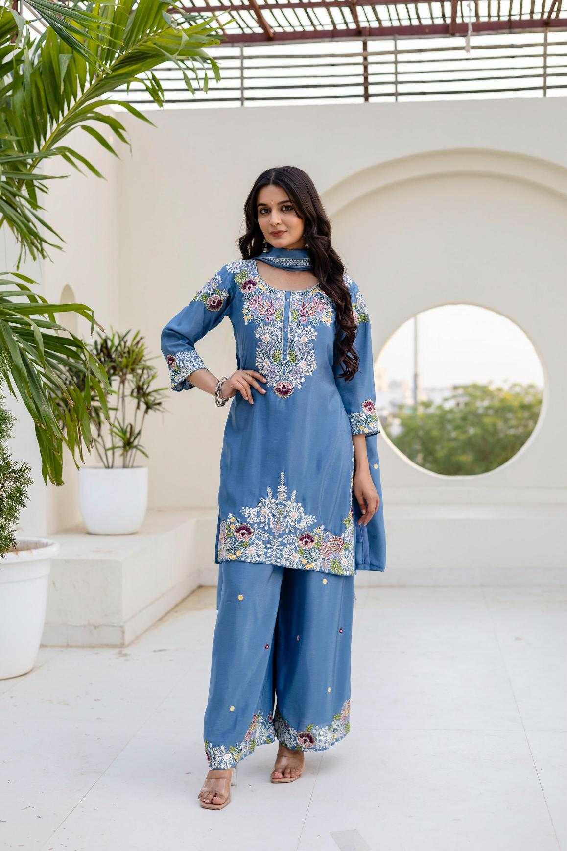 Cotton Embroidery Suit