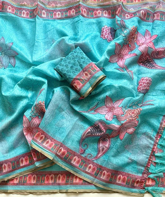 Soft Cotton Fancy Saree