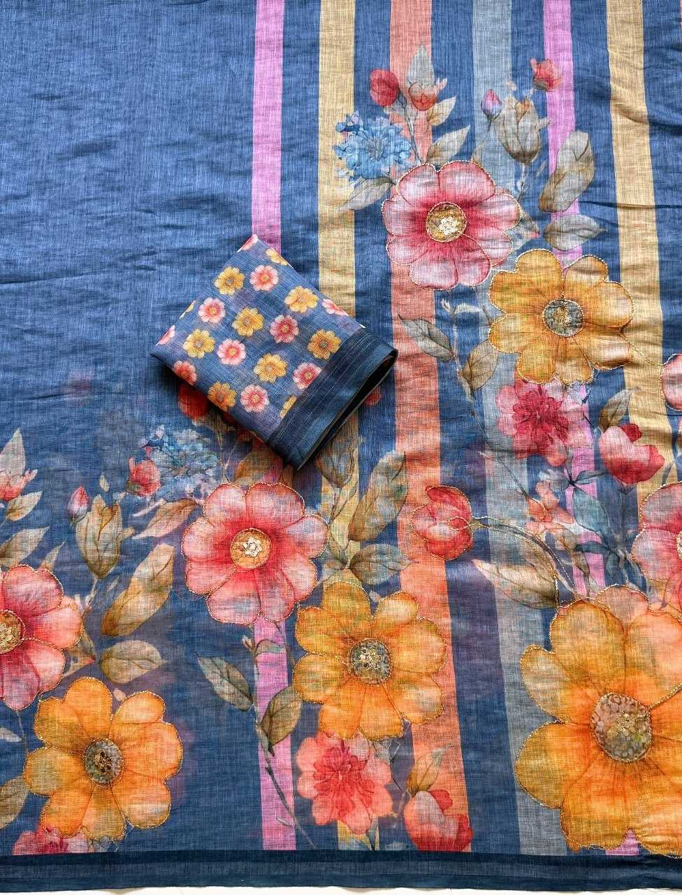 Soft Cotton Fancy Saree