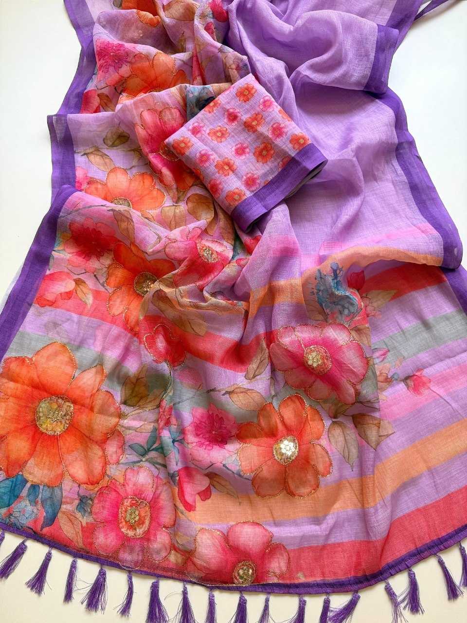Soft Cotton Fancy Saree