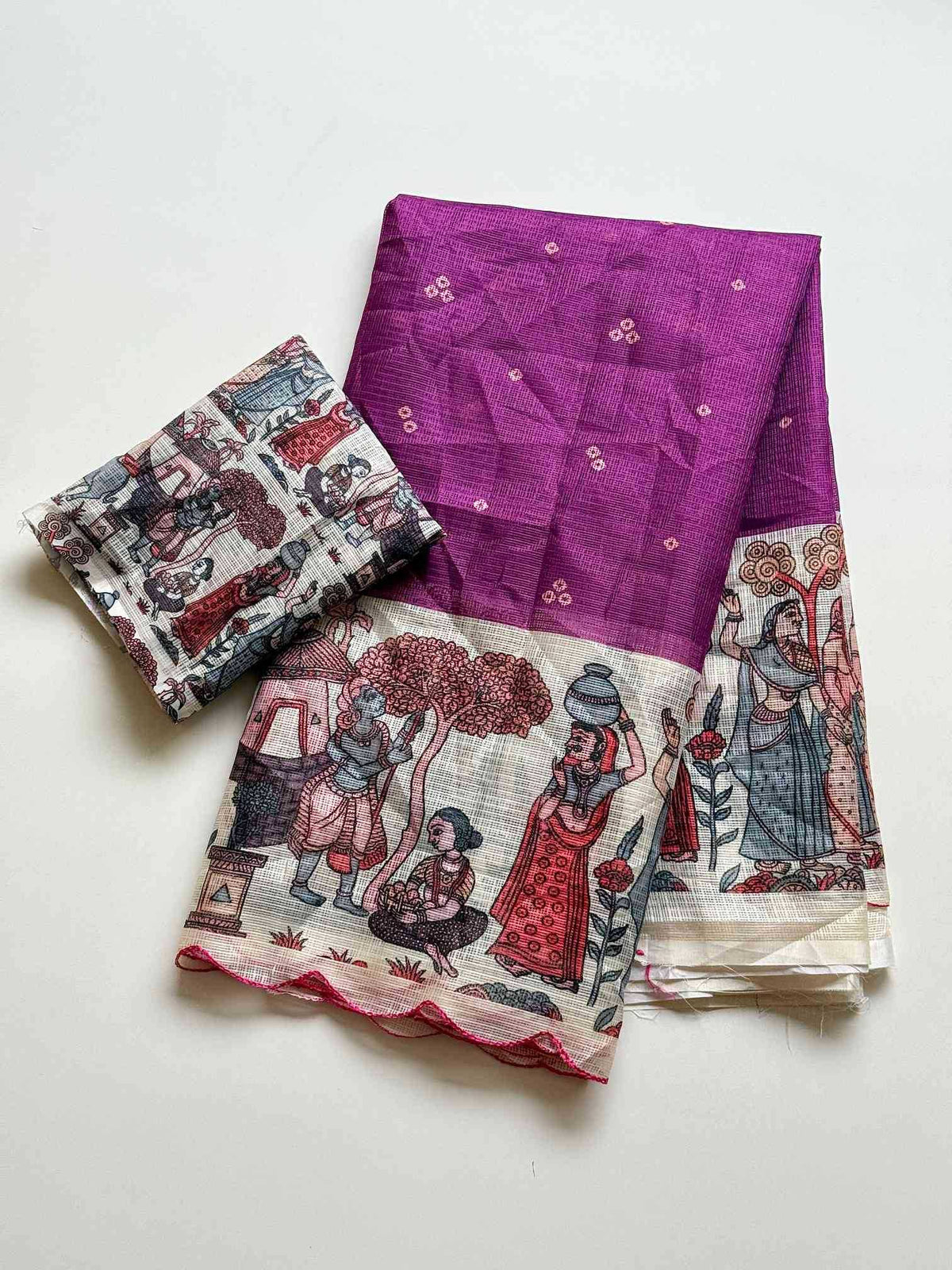 Aarna Kota Checks Printed Saree
