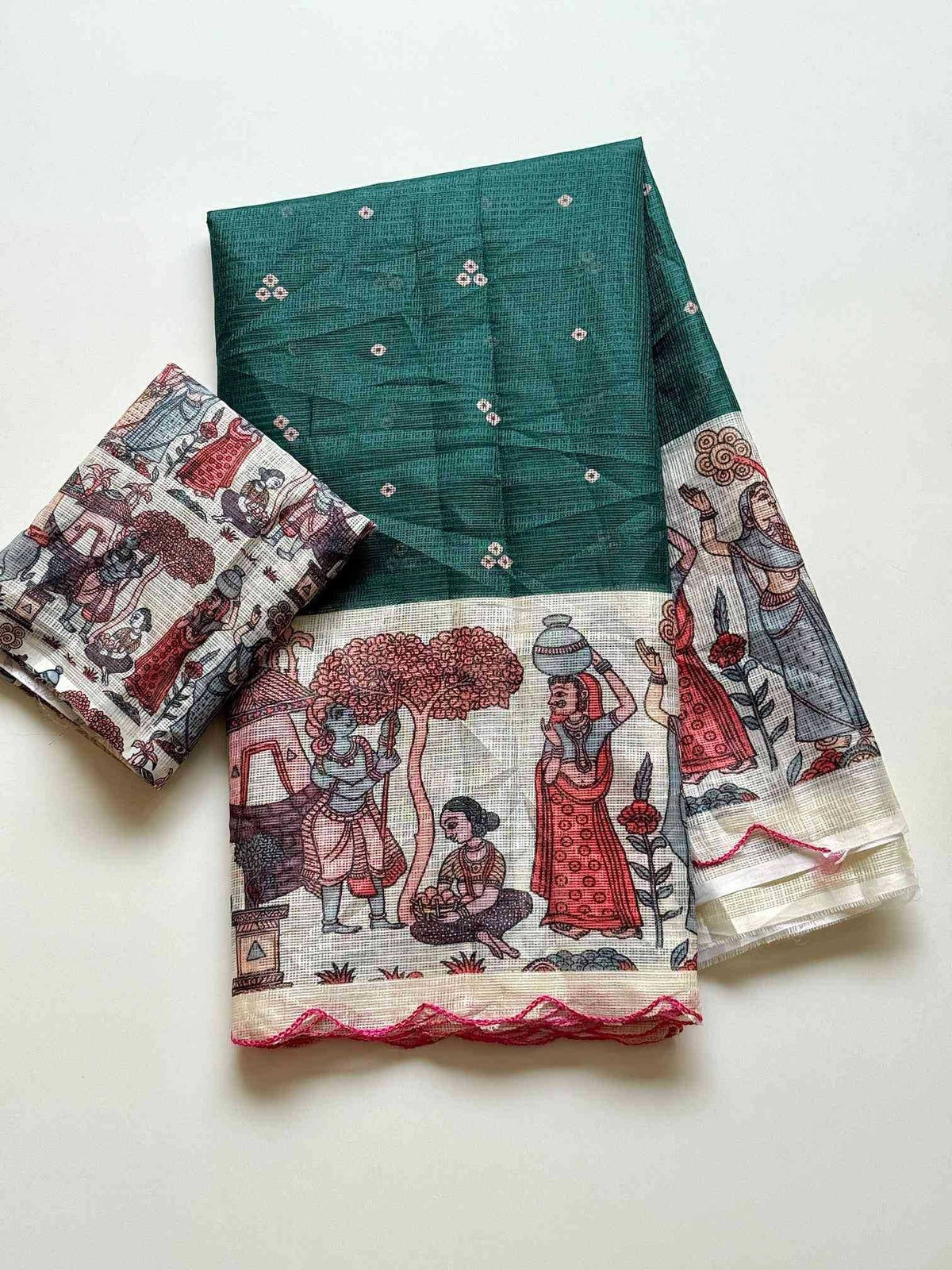 Aarna Kota Checks Printed Saree