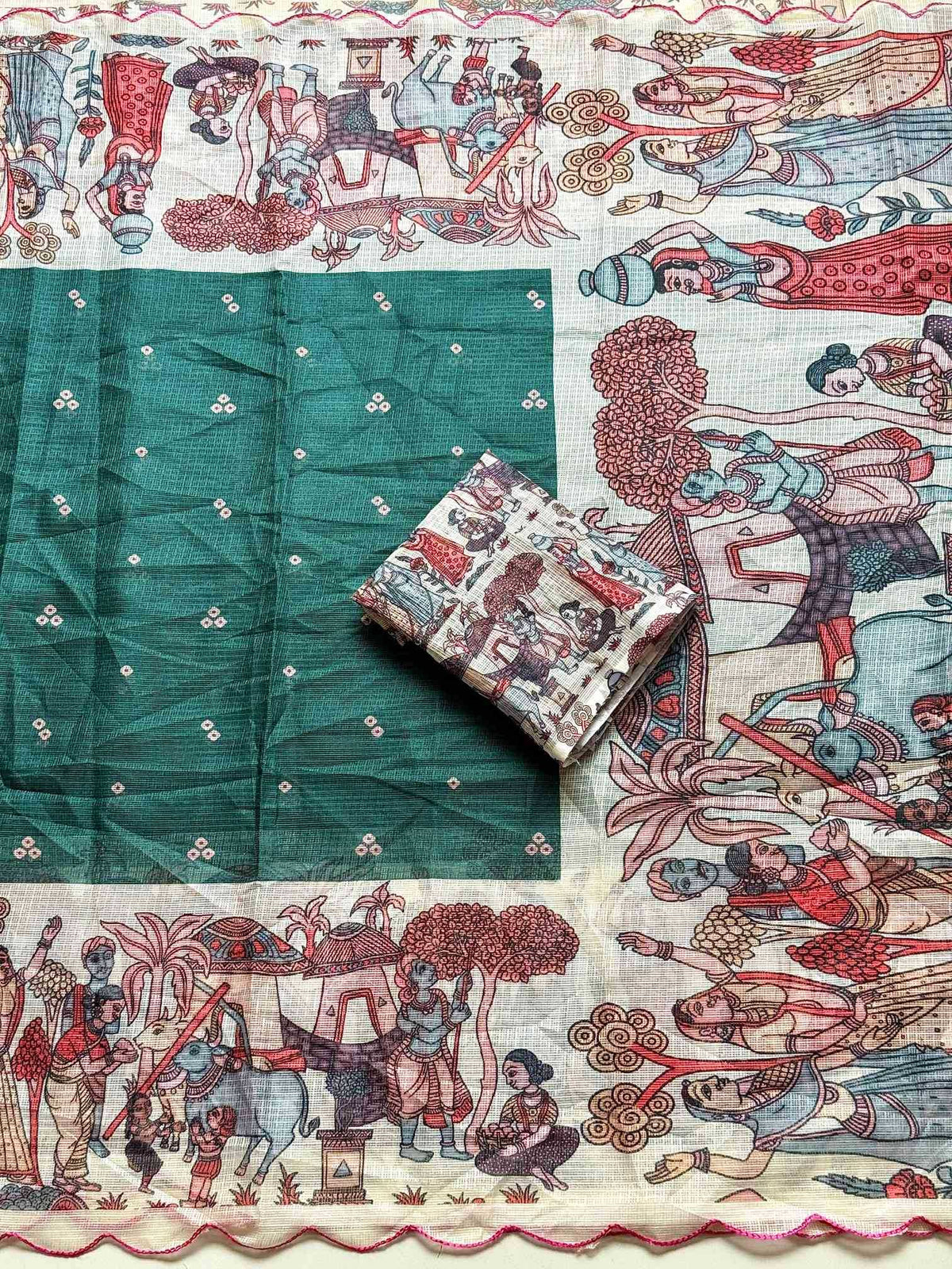 Aarna Kota Checks Printed Saree