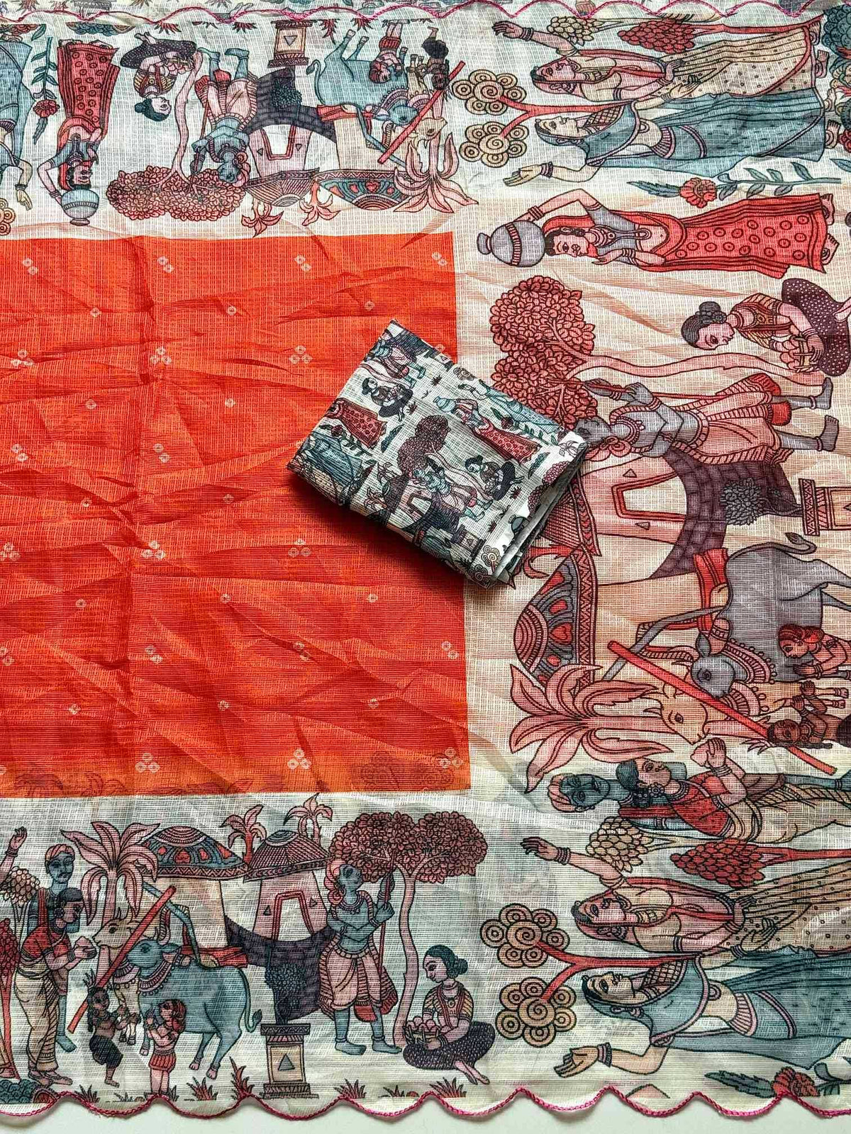 Aarna Kota Checks Printed Saree
