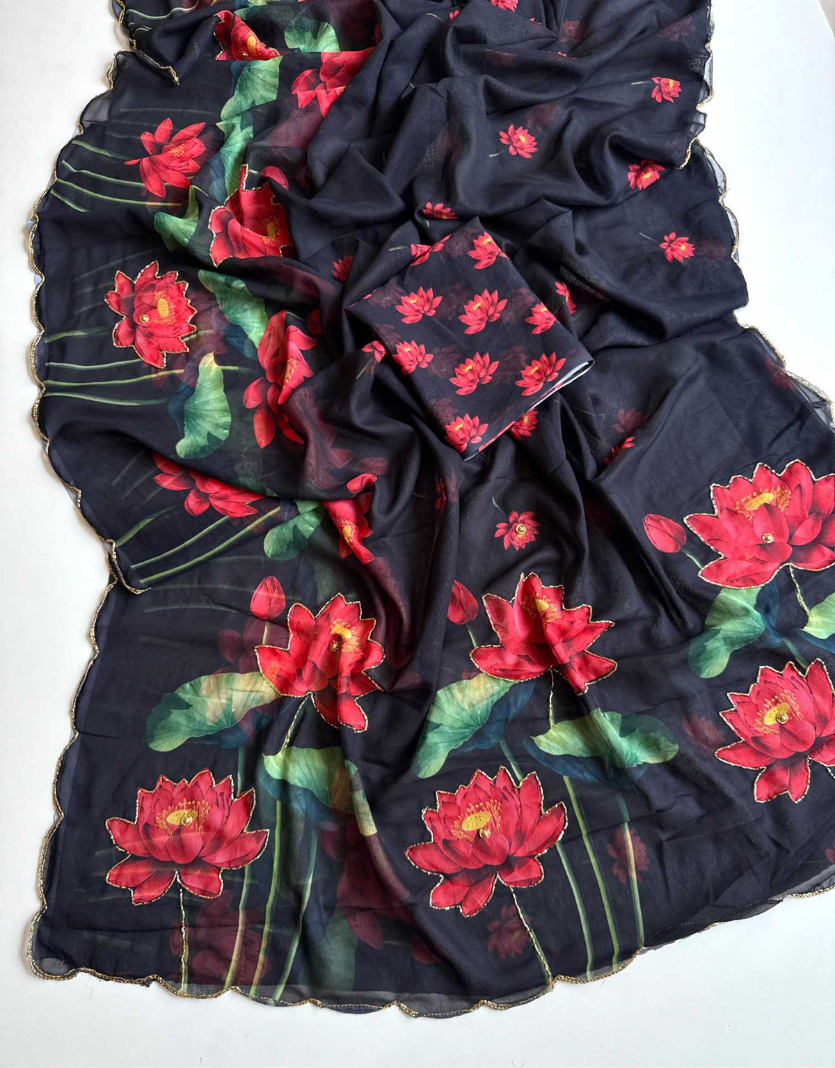 Amaira Faux Georgette Saree