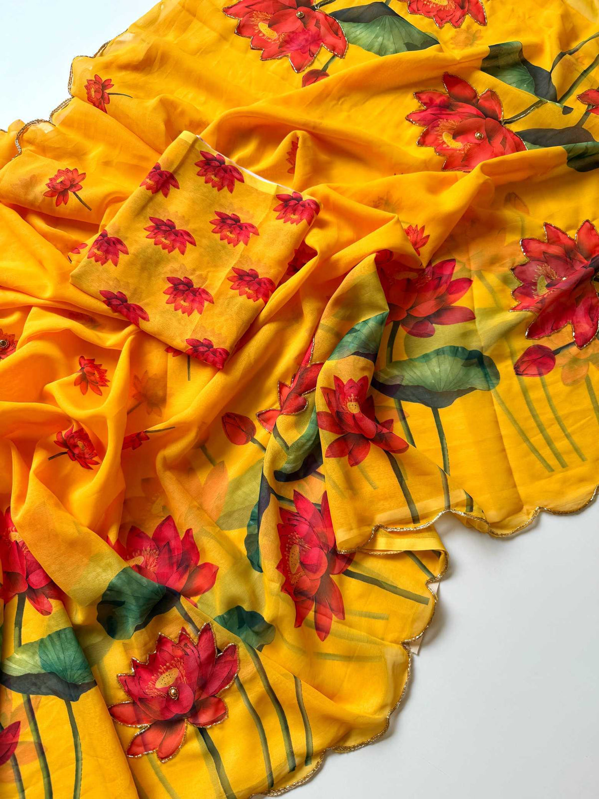 Amaira Faux Georgette Saree