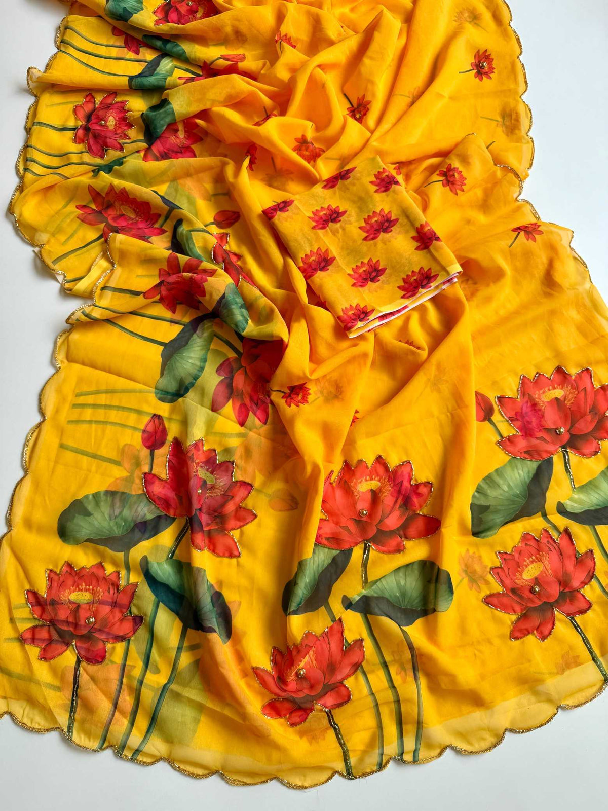 Amaira Faux Georgette Saree