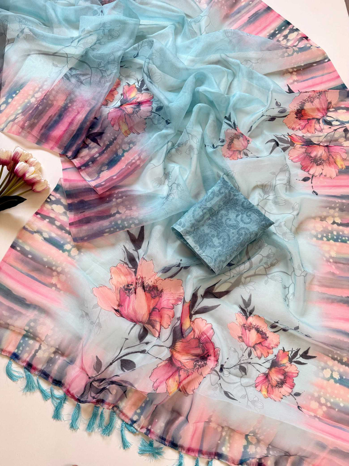 Anika Cotton Printed Saree