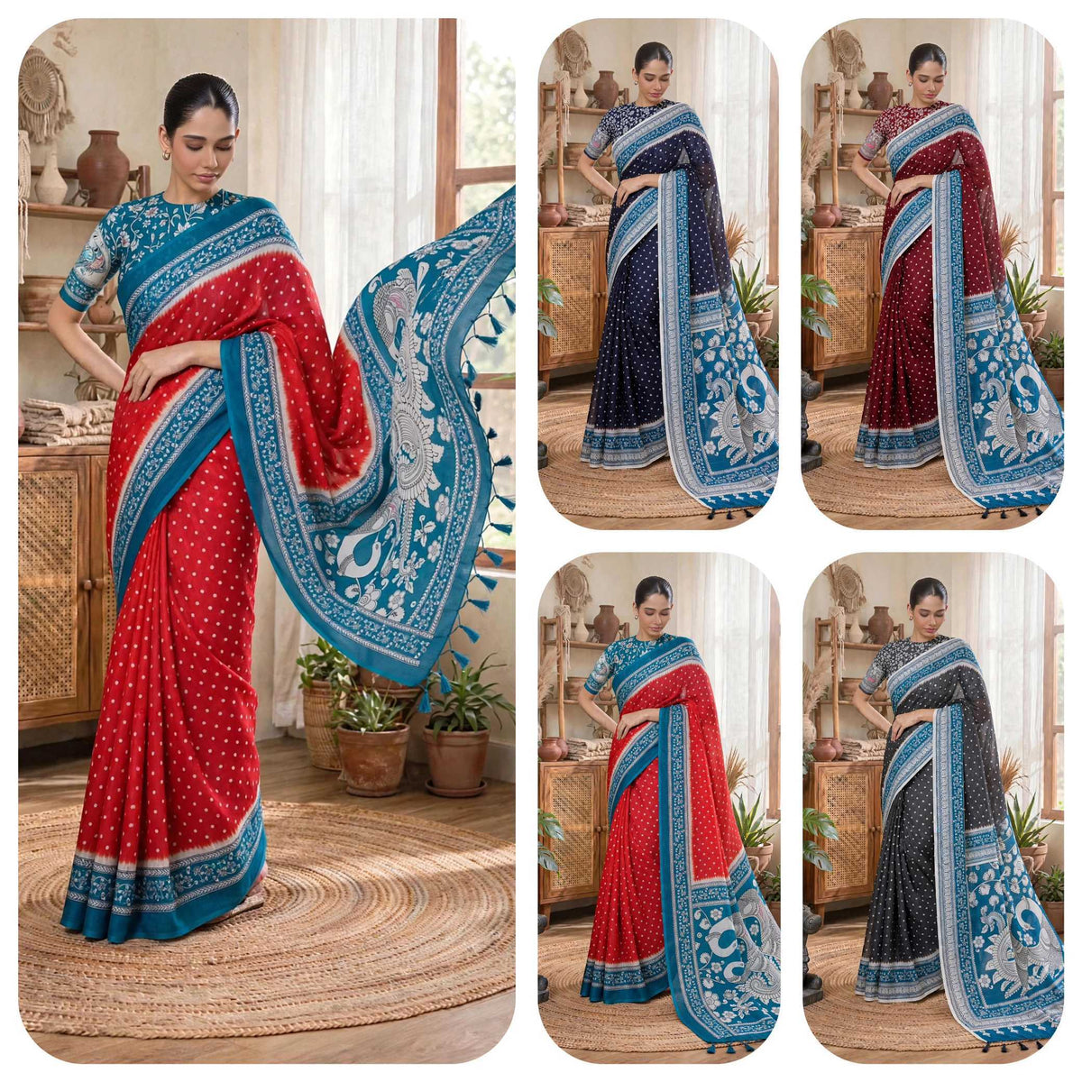 Arshia Linen Printed Saree