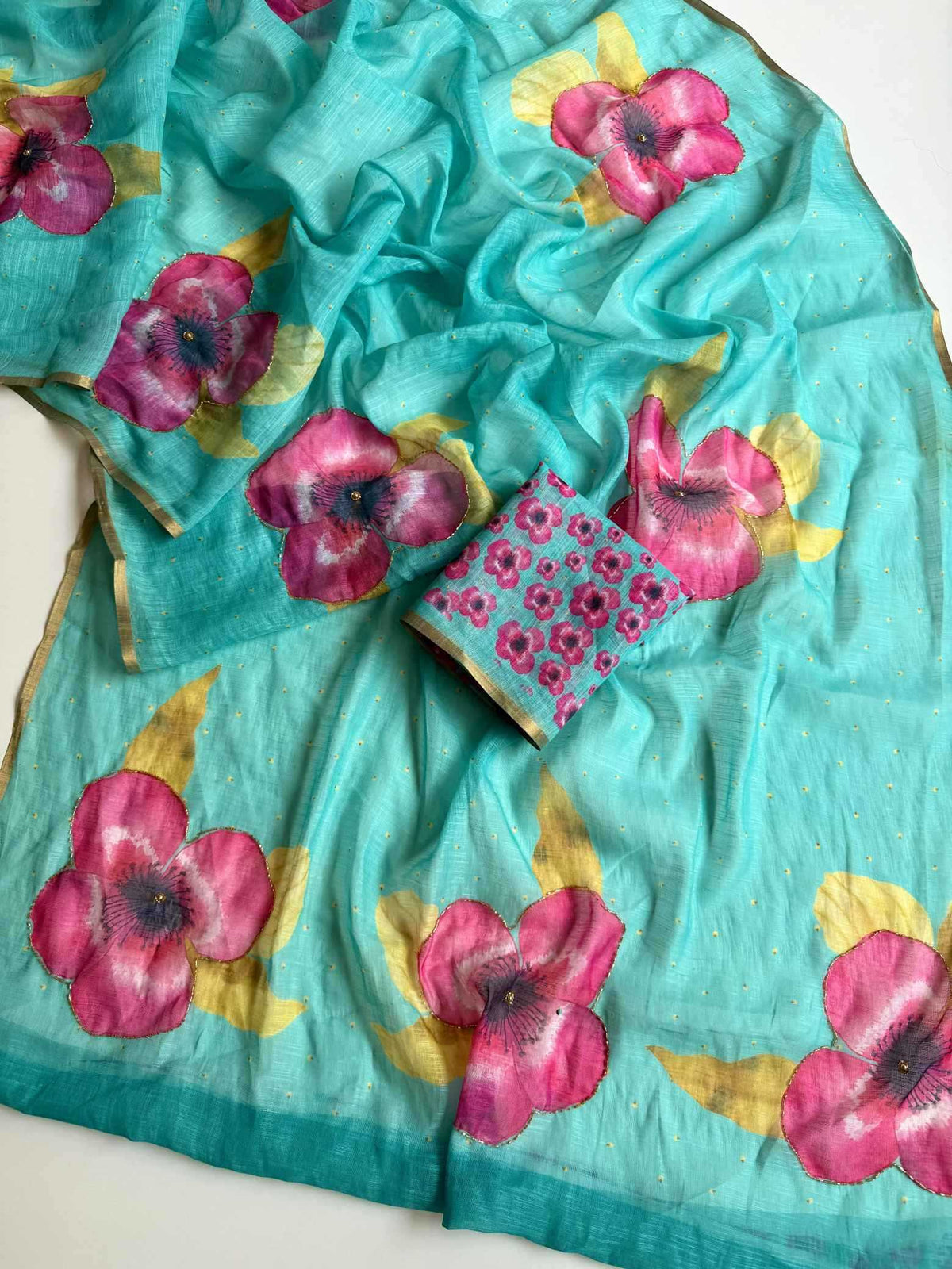 Asmi Linen Printed Saree