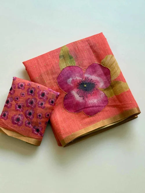 Asmi Linen Printed Saree