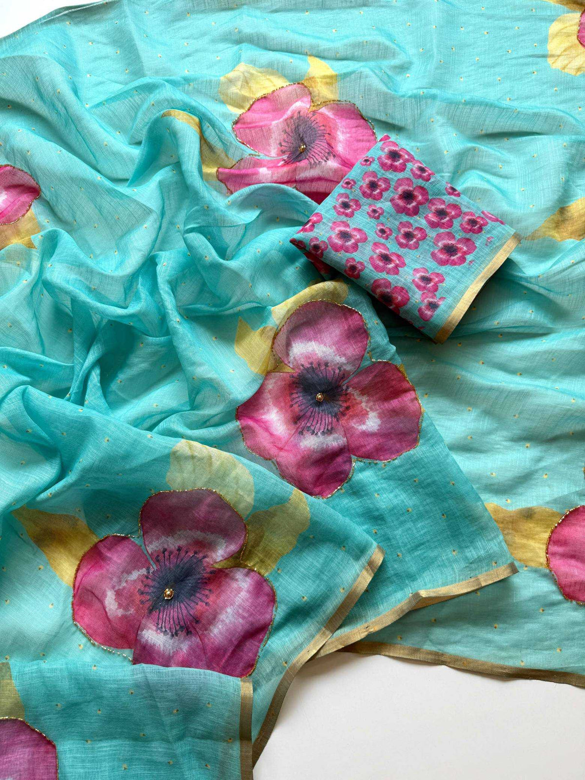 Asmi Linen Printed Saree