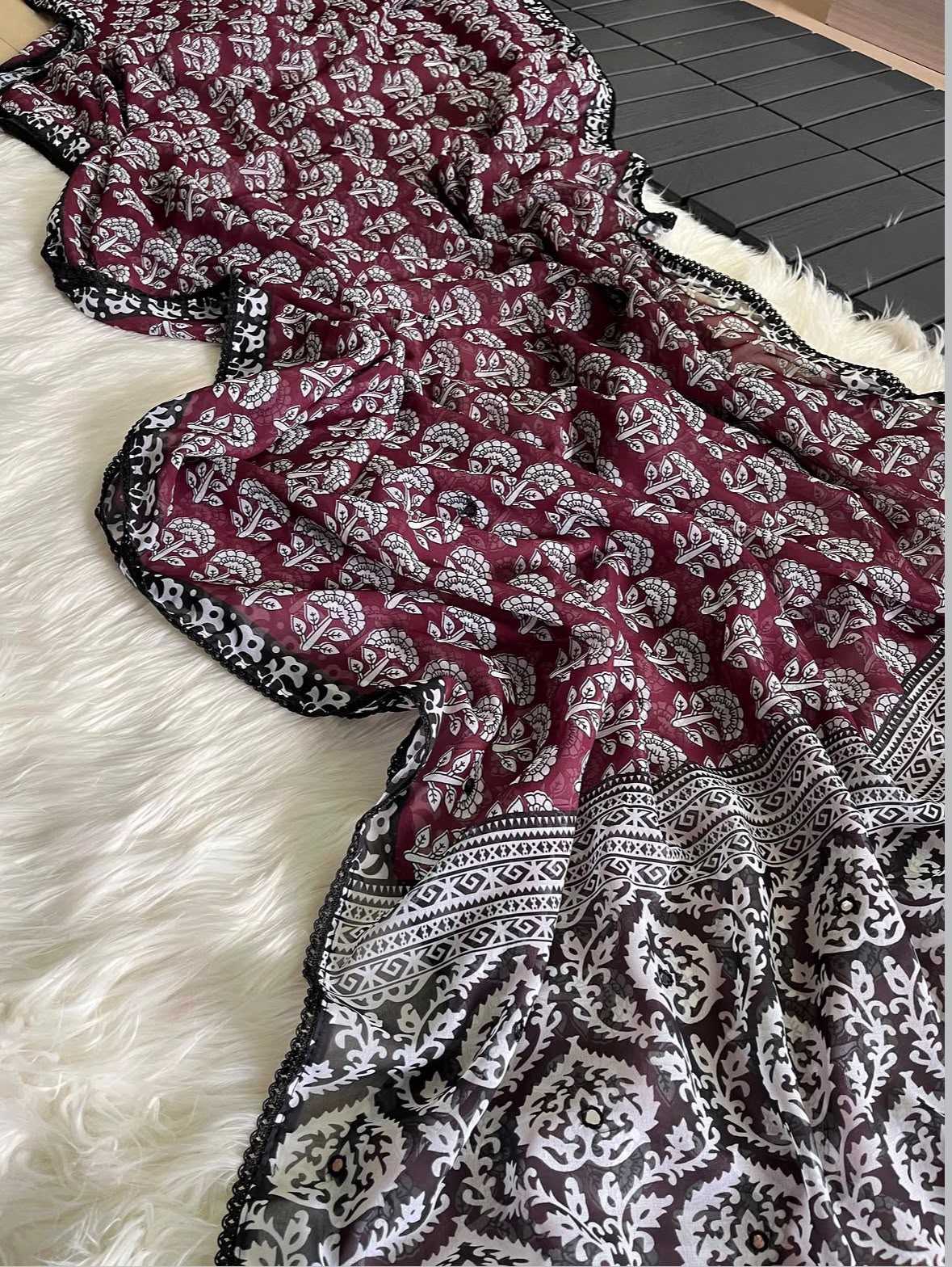 Avani Premium Georgette Printed Saree