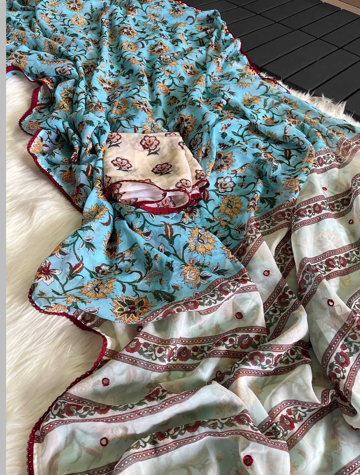 Avani Premium Georgette Printed Saree