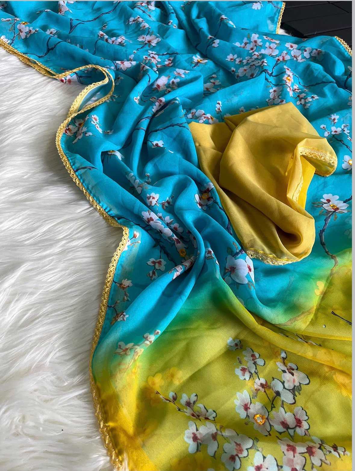 Avani Premium Georgette Printed Saree