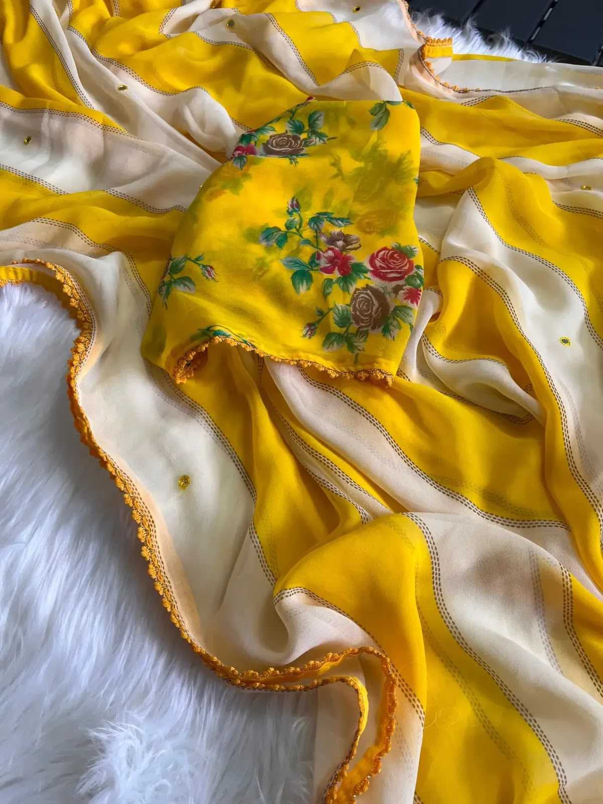Avani Premium Georgette Printed Saree