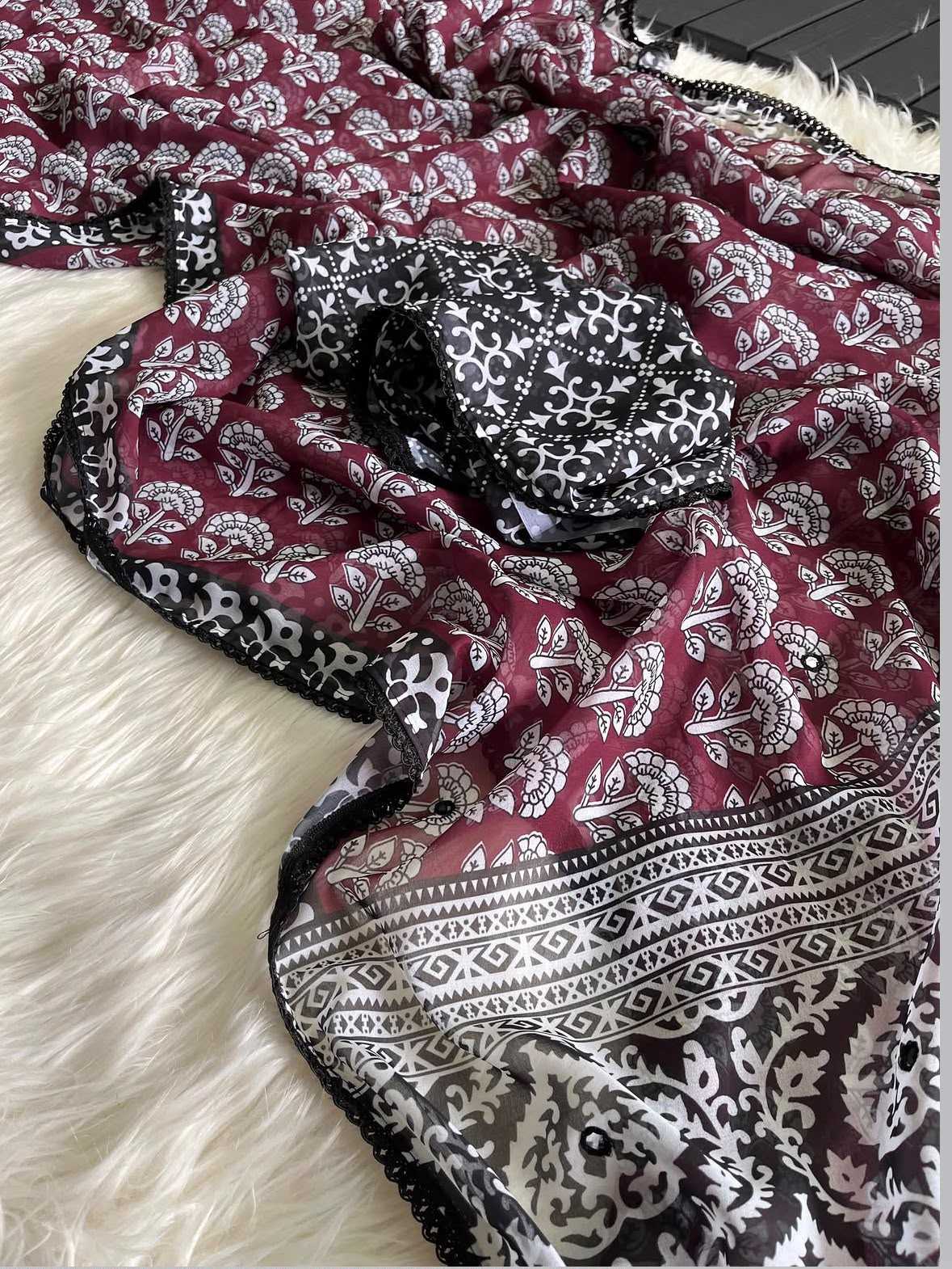 Avani Premium Georgette Printed Saree