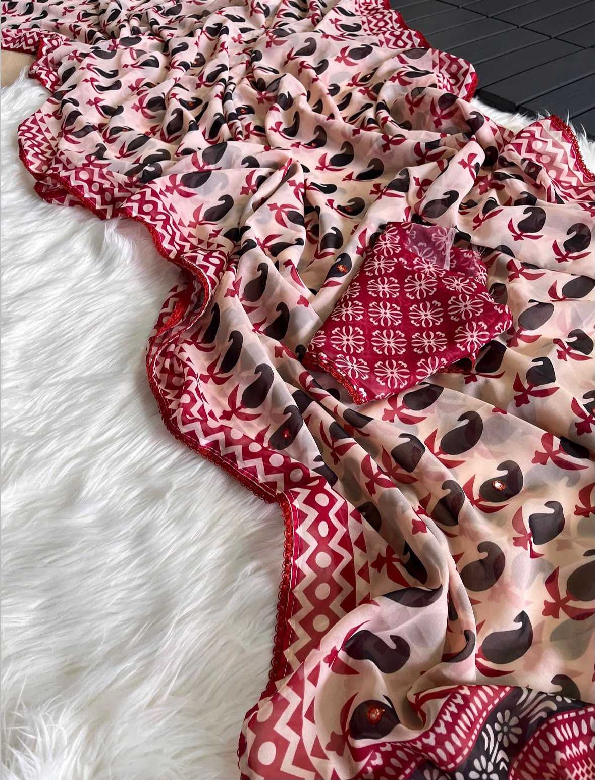 Avani Premium Georgette Printed Saree