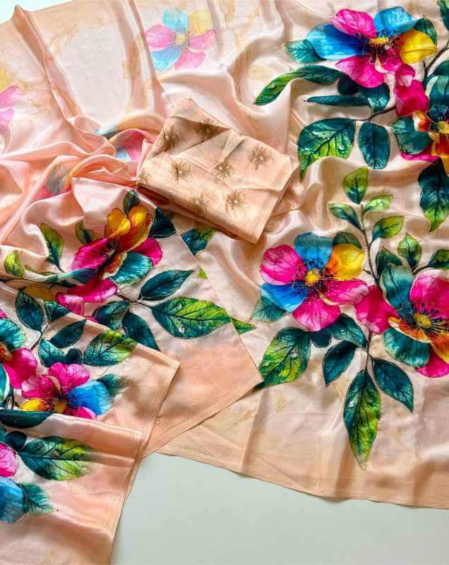 Chinon Silk Designer Saree