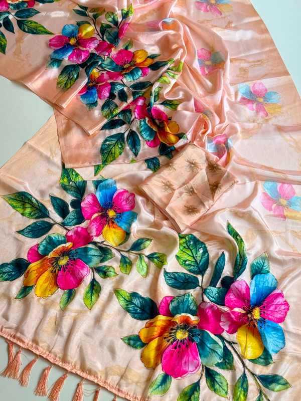 Chinon Silk Designer Saree