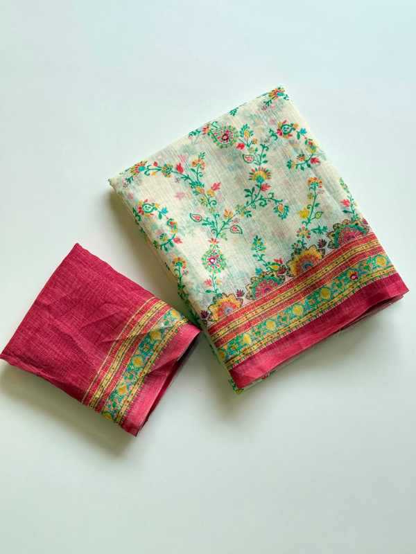 Soft Cotton Printed Saree
