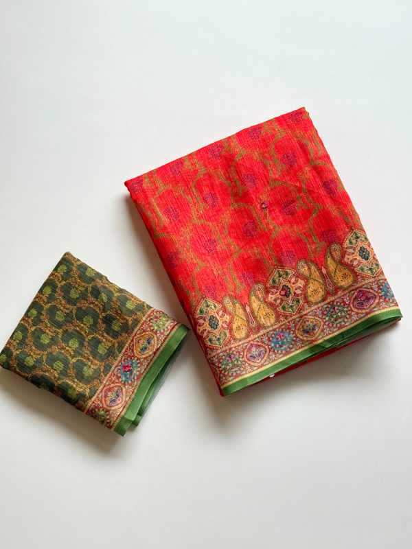 Soft Cotton Printed Saree