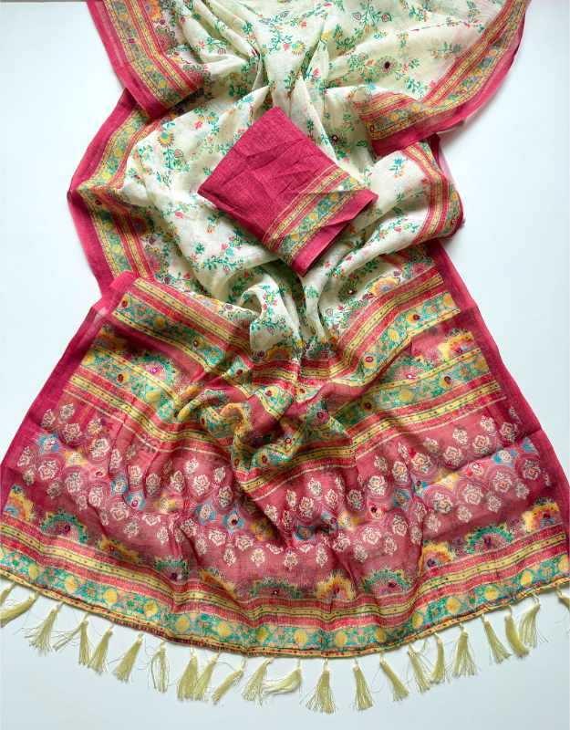 Soft Cotton Printed Saree