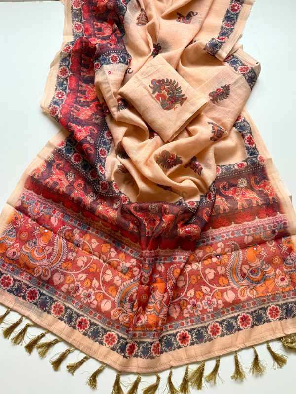 Soft Cotton Printed Saree